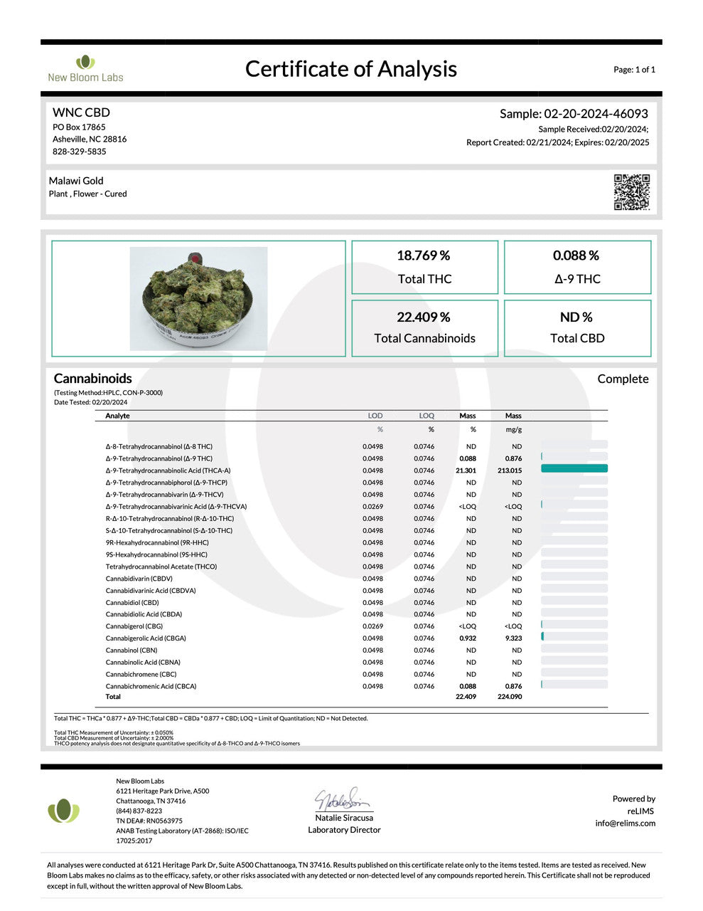 THCa Malawi Gold